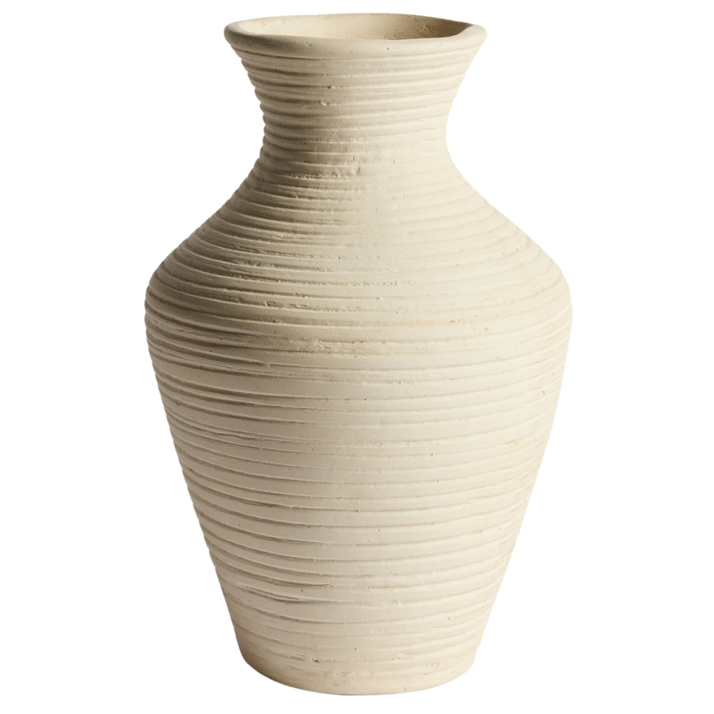 Kave Home Béžová váza Pria 36 cm Kave Home