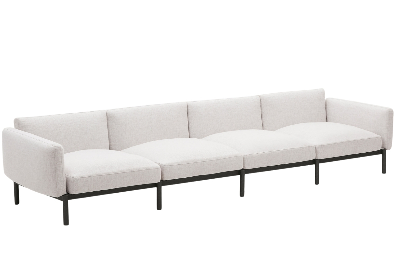 Kave Home Zahradní pohovka Sorells 370 cm se šedou podnoží Kave Home