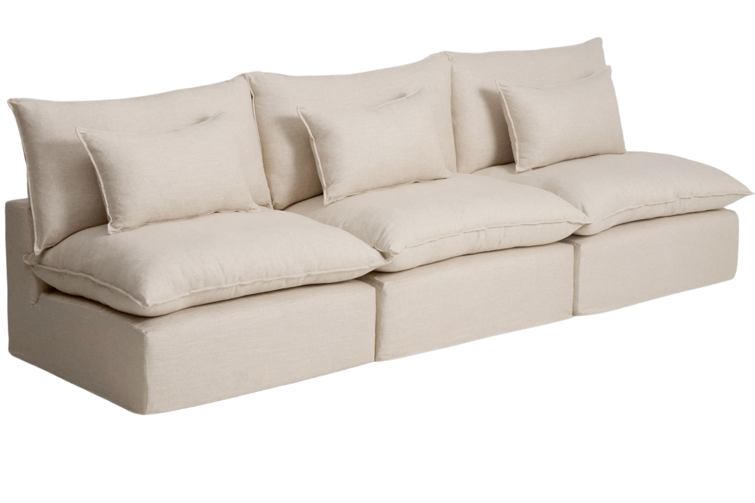 Kave Home Béžová pohovka Anarela 330 cm s odnímatelným potahem Kave Home