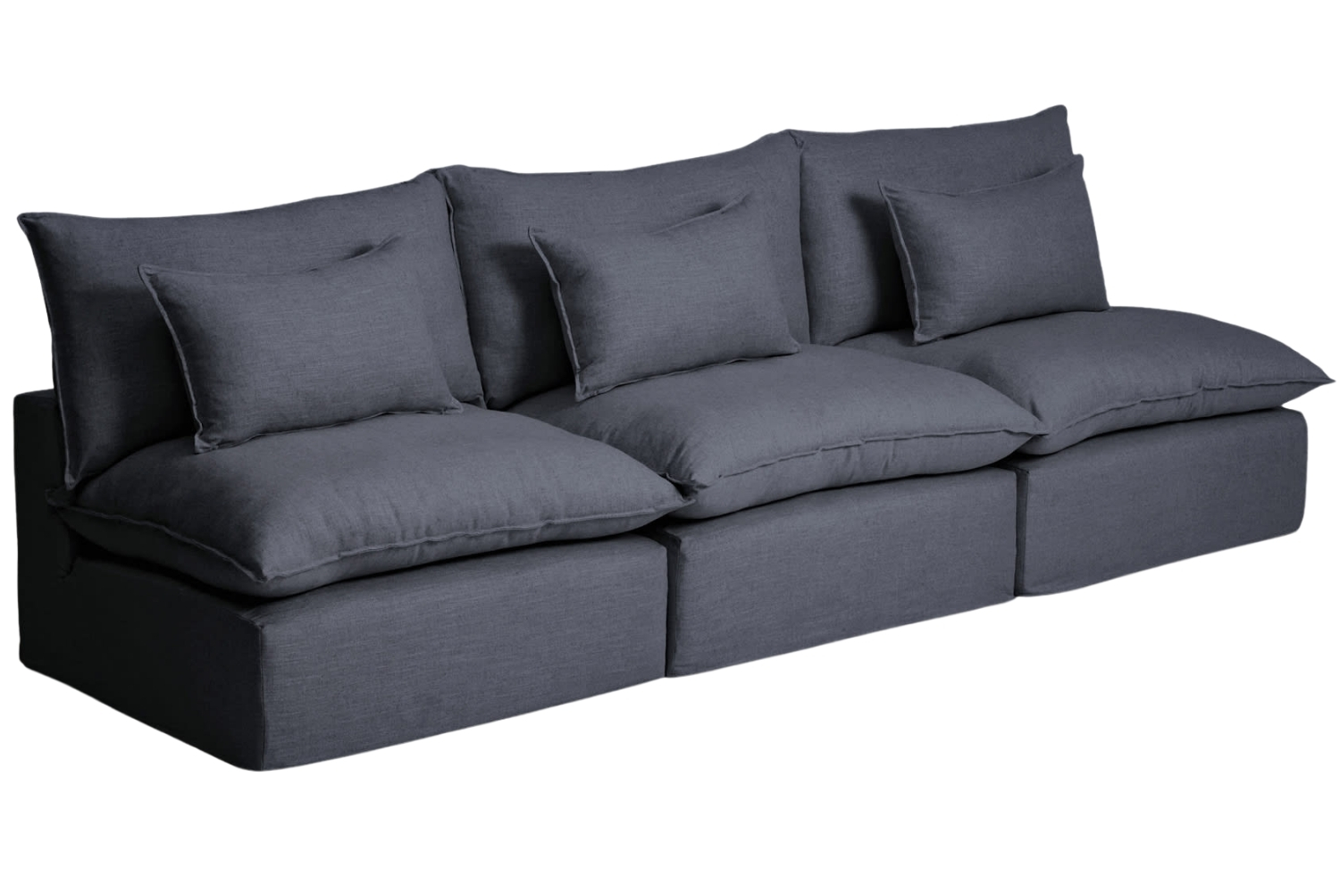 Kave Home Tmavě šedá pohovka Anarela 330 cm s odnímatelným potahem Kave Home