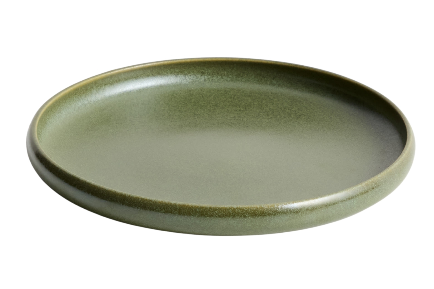 Kave Home Zelený keramický dezertní talíř Uilo 21 cm Kave Home