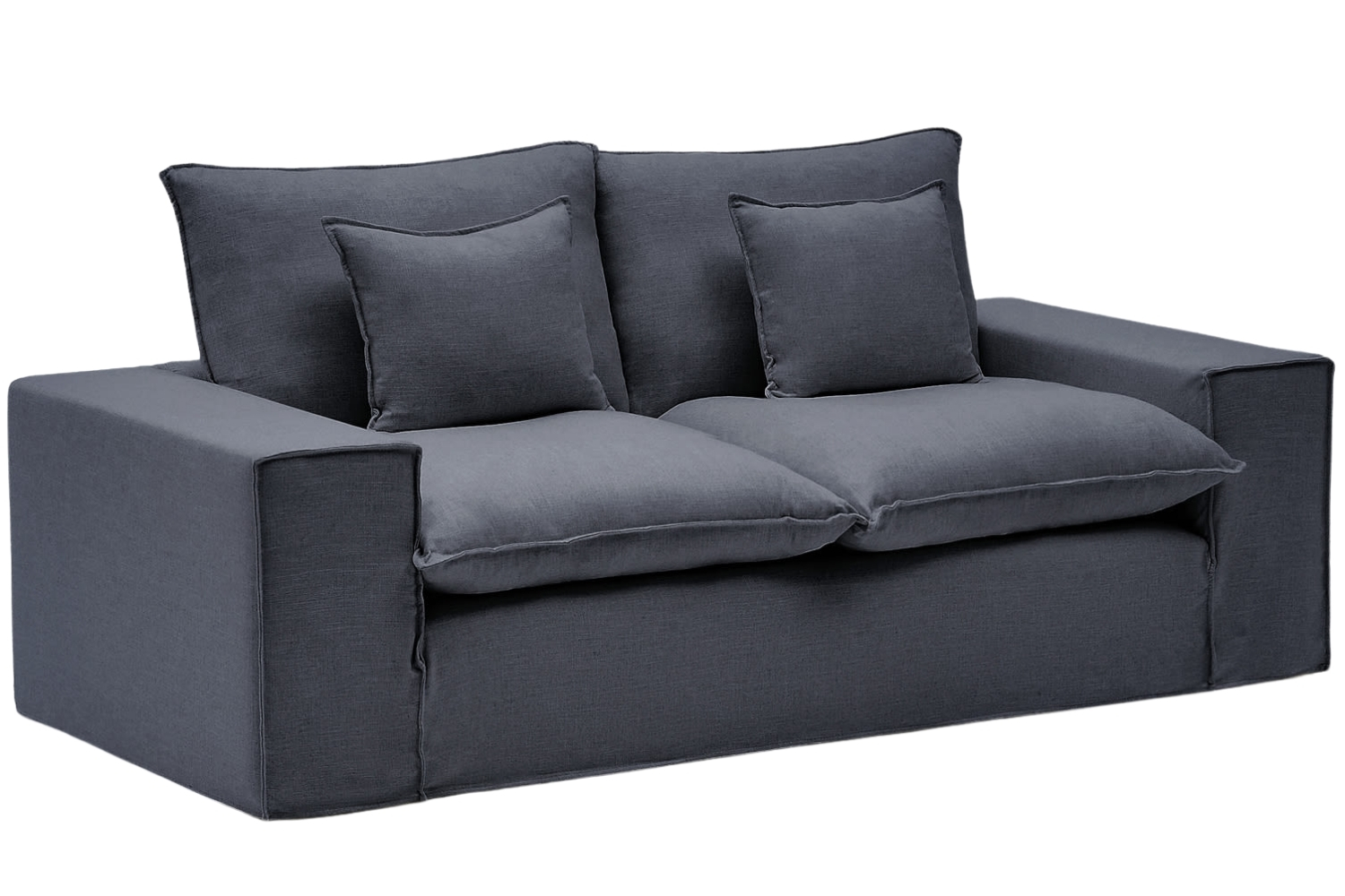 Kave Home Tmavě šedá pohovka Anarela 240 cm s odnímatelným potahem Kave Home