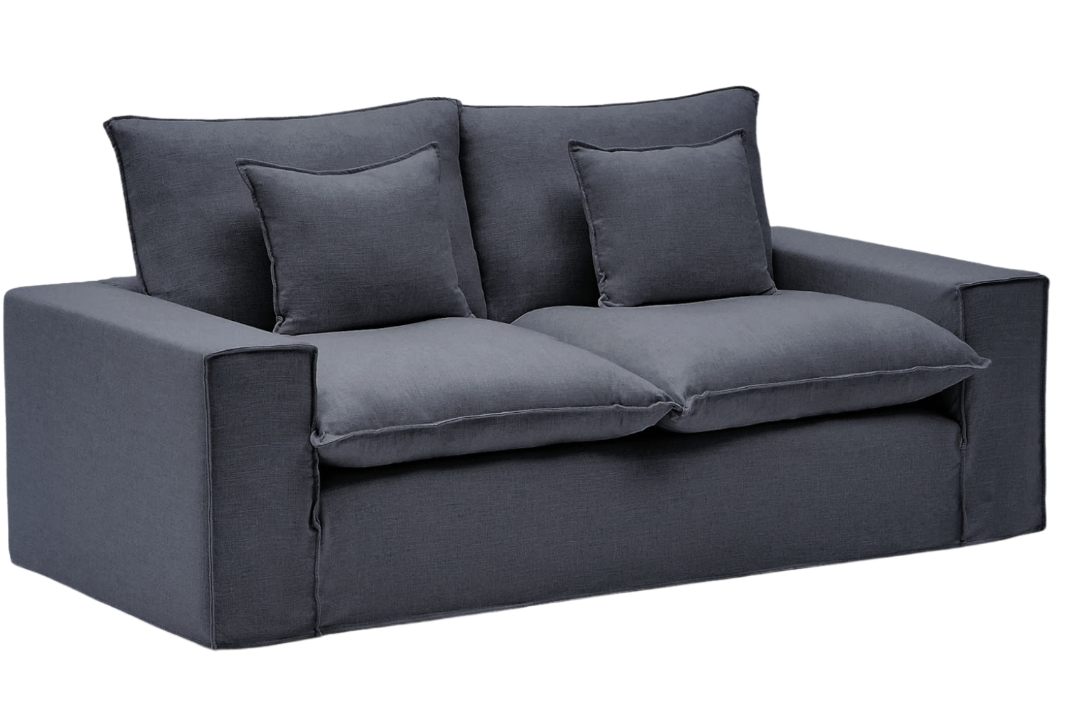 Kave Home Tmavě šedá pohovka Anarela 220 cm s odnímatelným potahem Kave Home