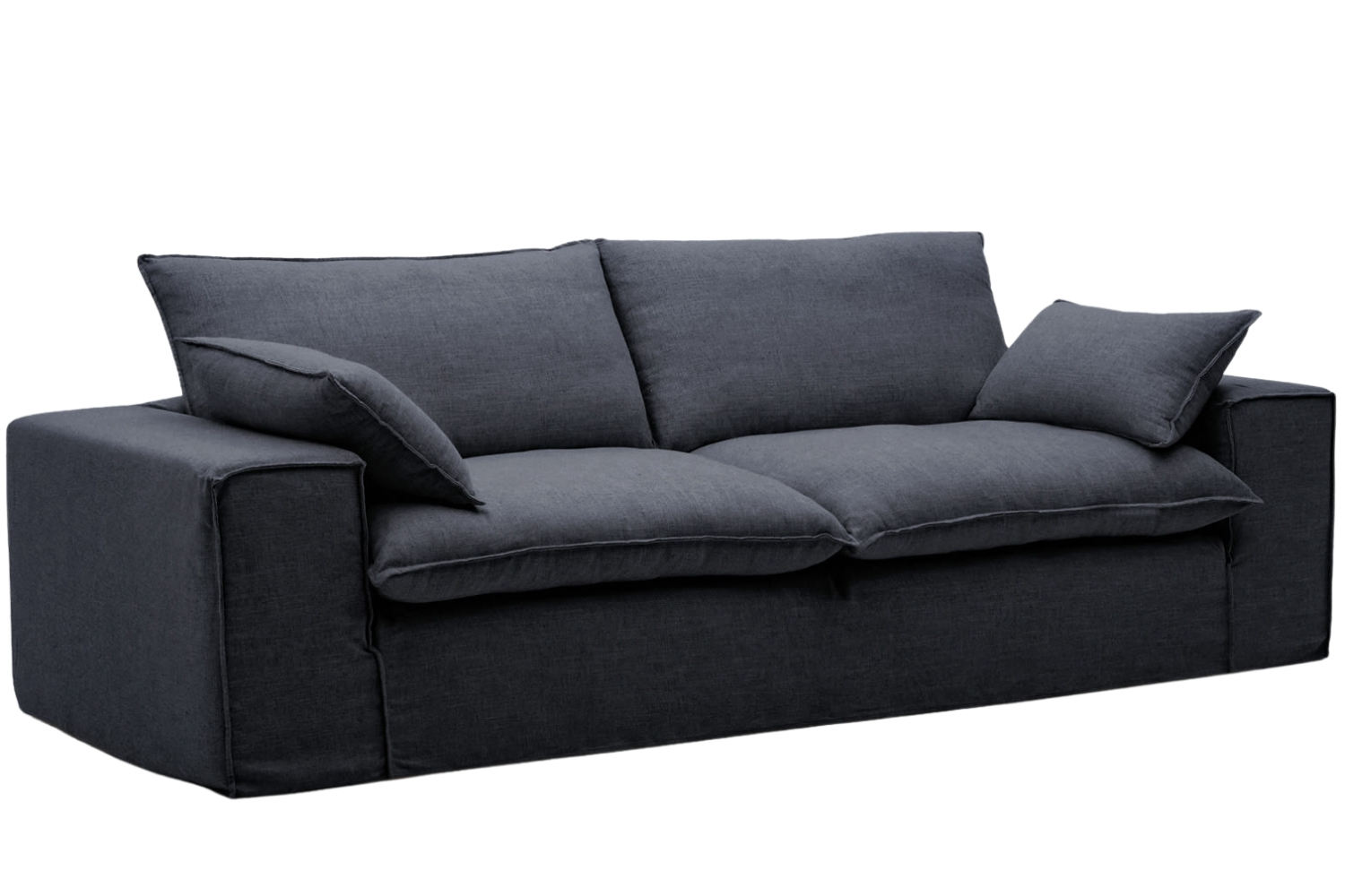 Kave Home Tmavě šedá pohovka Anarela 280 cm s odnímatelným potahem Kave Home