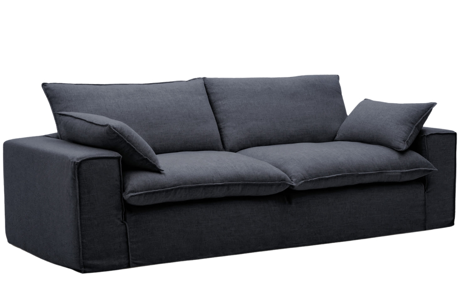 Kave Home Tmavě šedá pohovka Anarela 260 cm s odnímatelným potahem Kave Home
