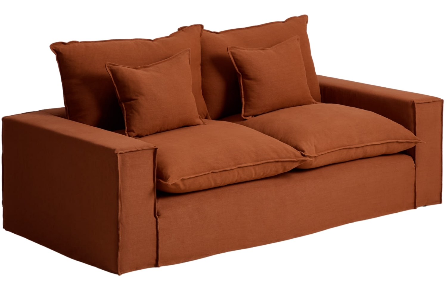 Kave Home Terakotová pohovka Anarela 220 cm s odnímatelným potahem Kave Home