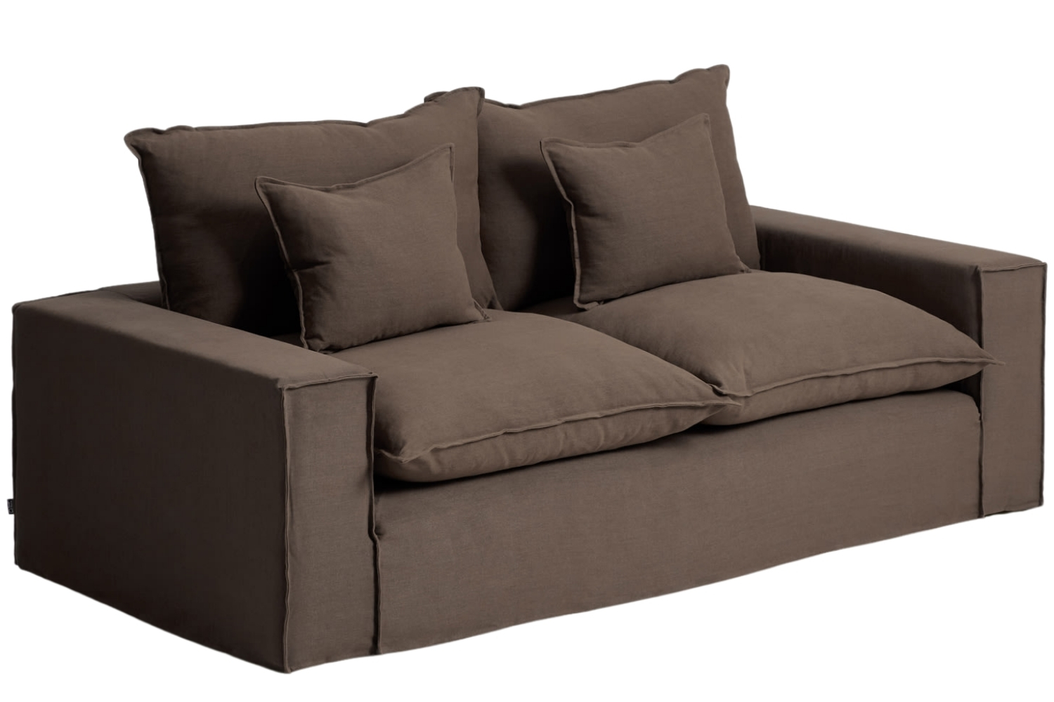 Kave Home Hnědá pohovka Anarela 220 cm s odnímatelným potahem Kave Home