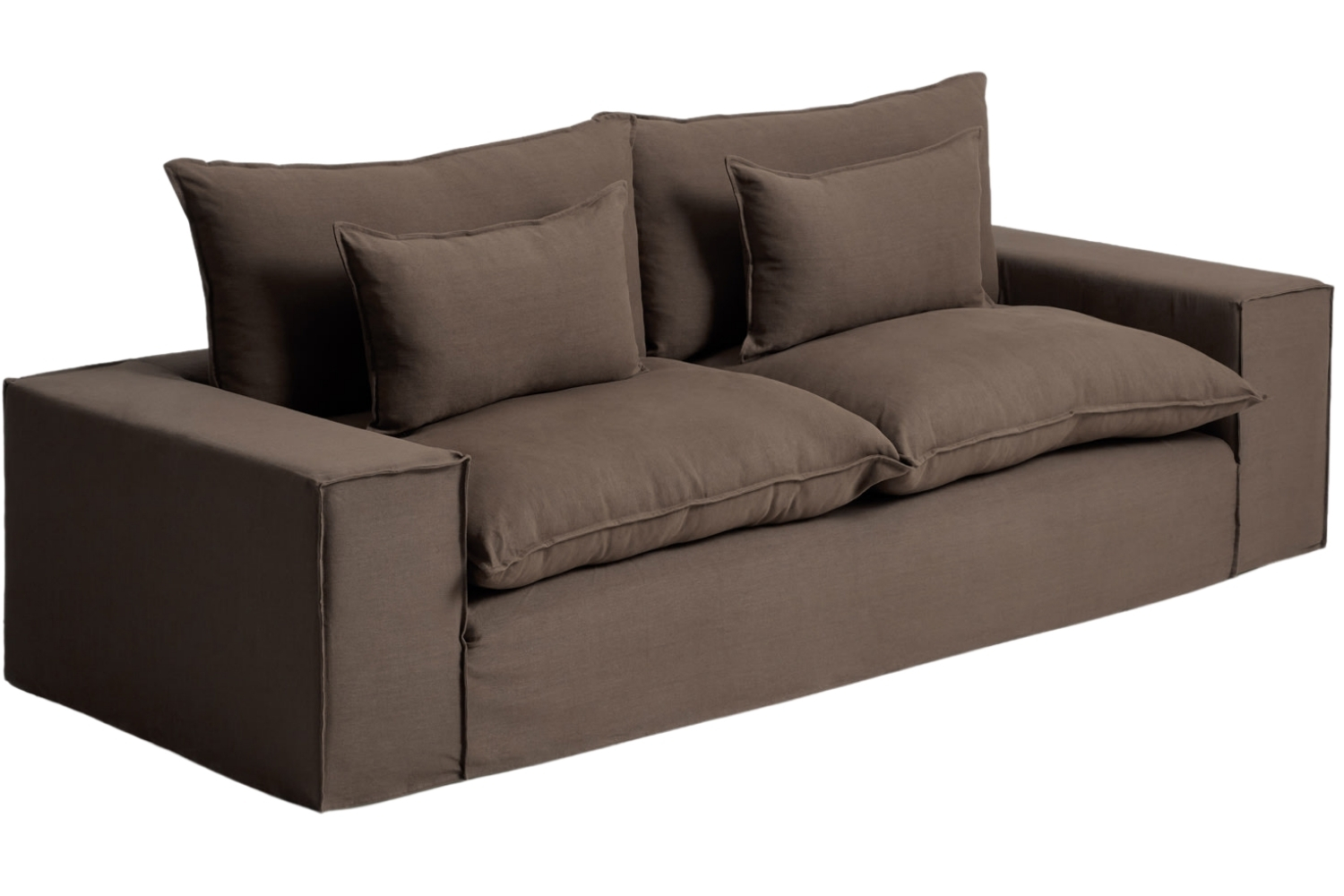 Kave Home Hnědá pohovka Anarela 280 cm s odnímatelným potahem Kave Home