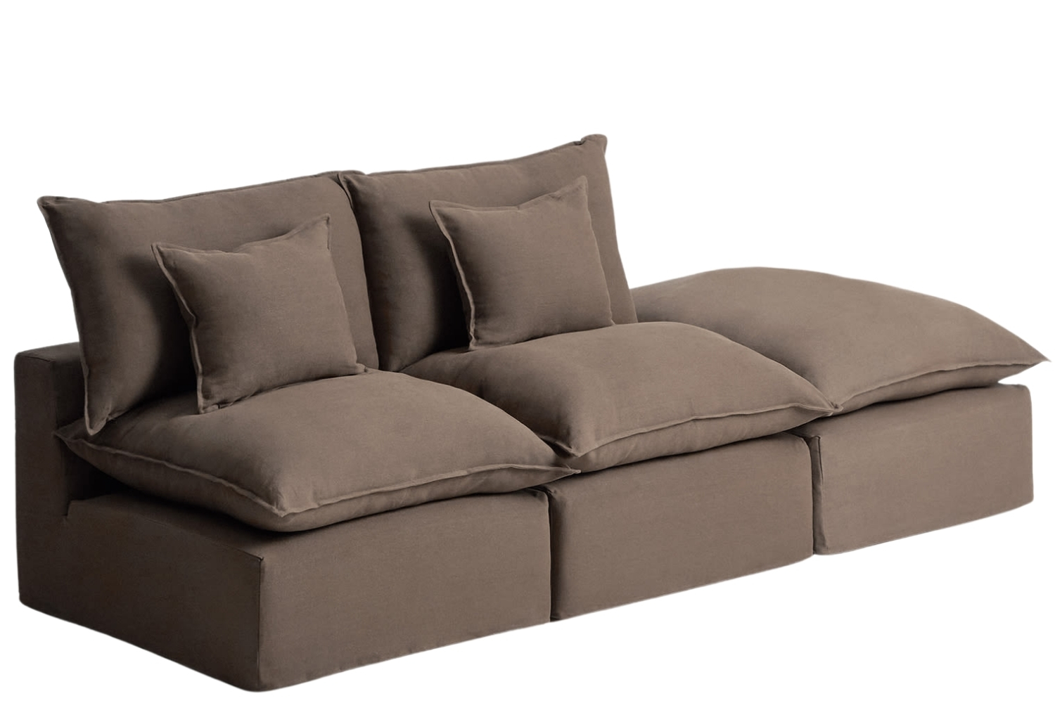 Kave Home Hnědá pohovka Anarela 270 cm s odnímatelným potahem Kave Home