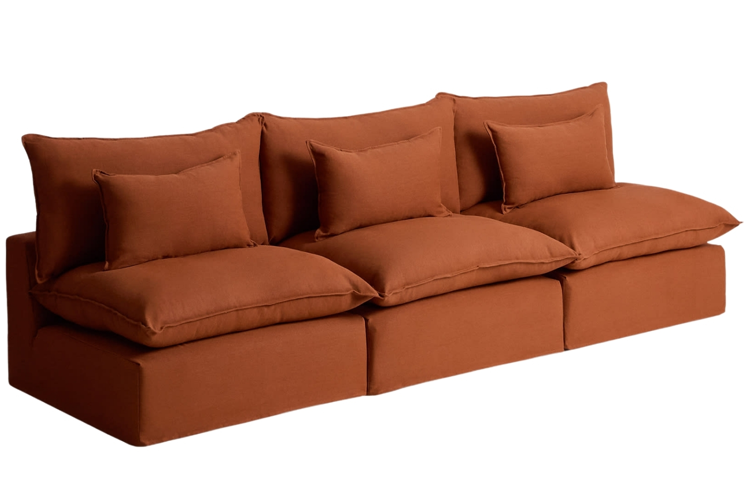Kave Home Terakotová pohovka Anarela 330 cm s odnímatelným potahem Kave Home