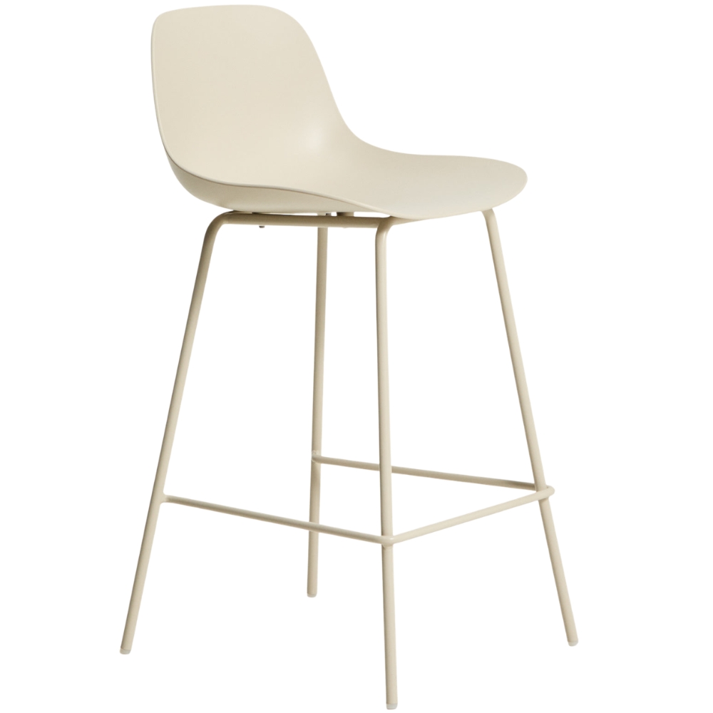 Kave Home Béžová plastová barová židle Altea 65 cm Kave Home
