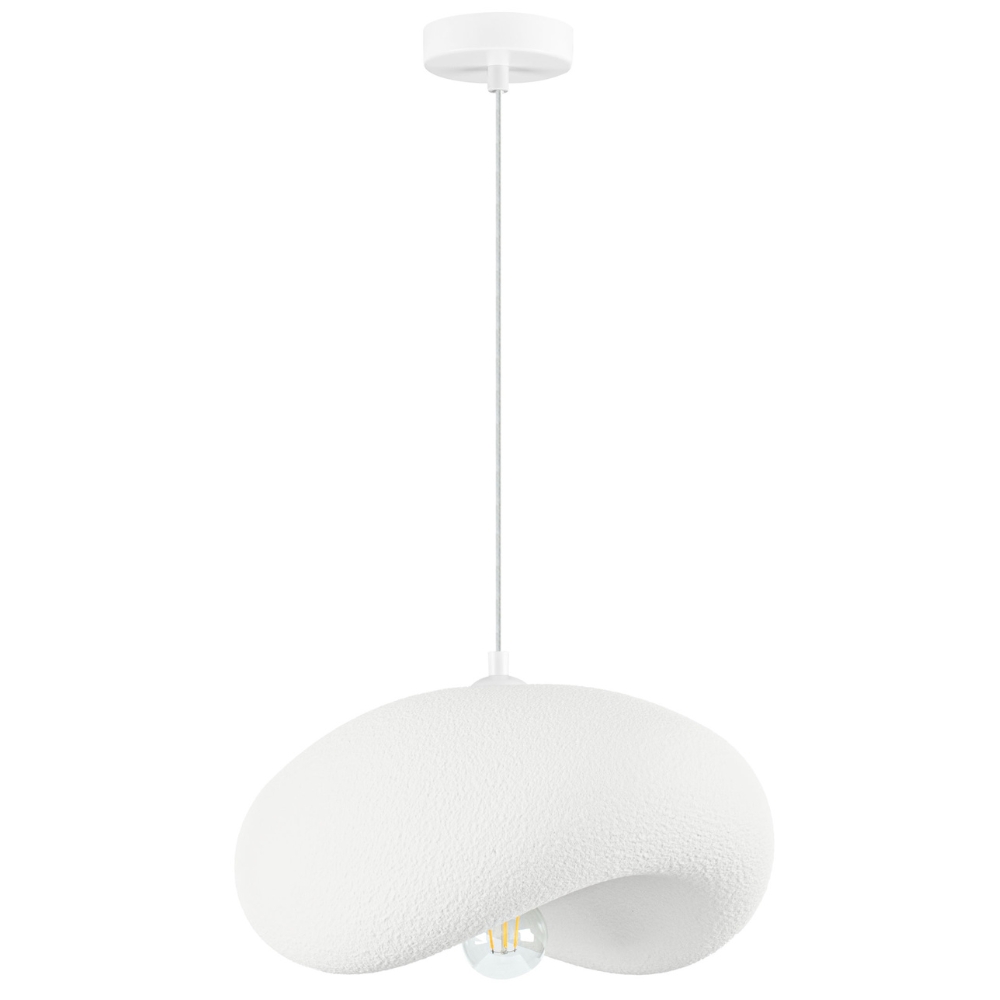 Nova Luce Bílé závěsné světlo Bambel 40 x 32 cm Nova Luce