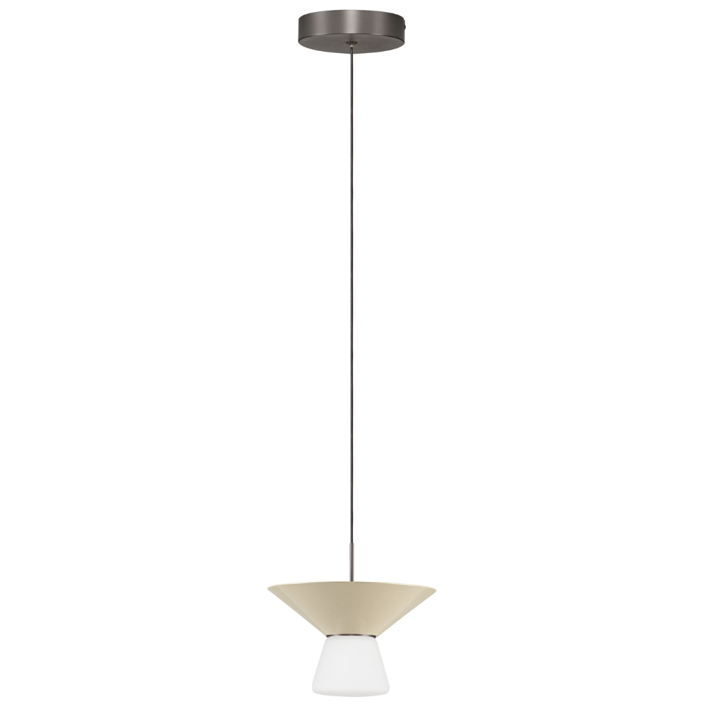 Nova Luce Světle béžové závěsné LED světlo Baris 22 cm Nova Luce