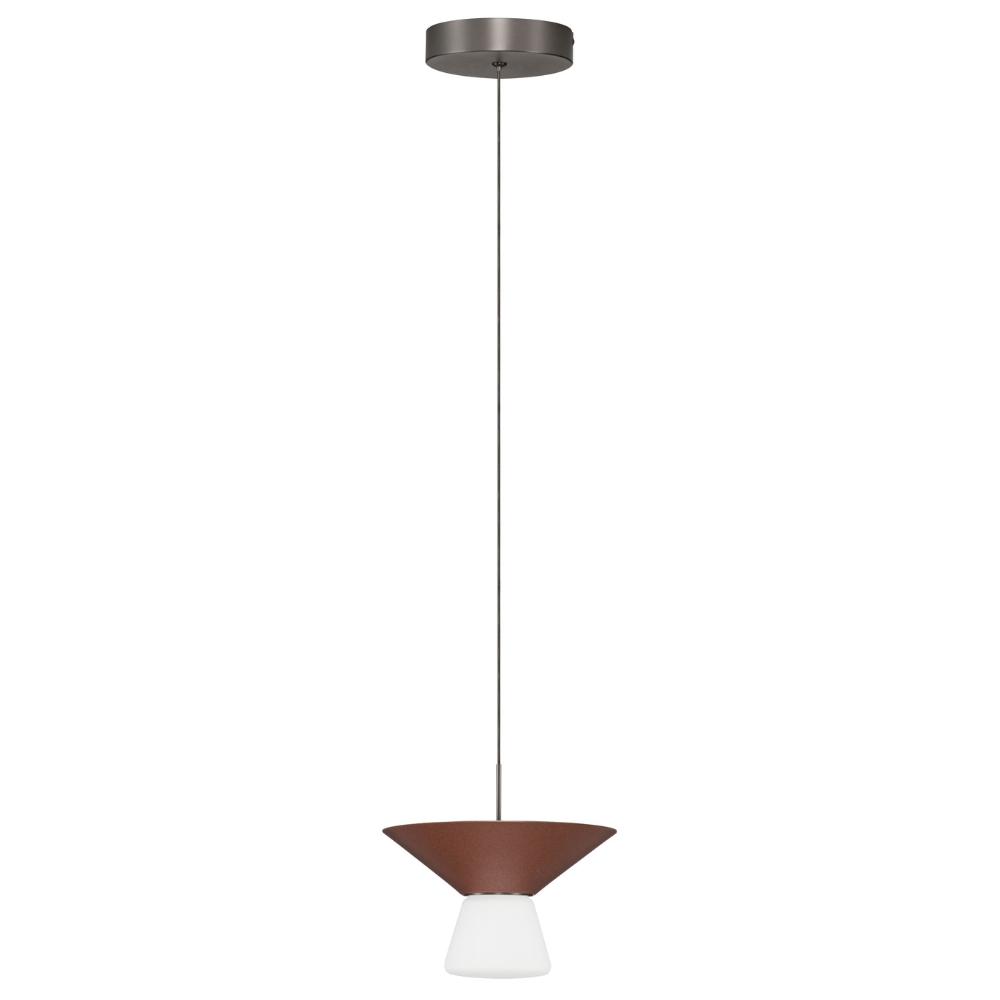 Nova Luce Hnědé závěsné LED světlo Baris 22 cm Nova Luce