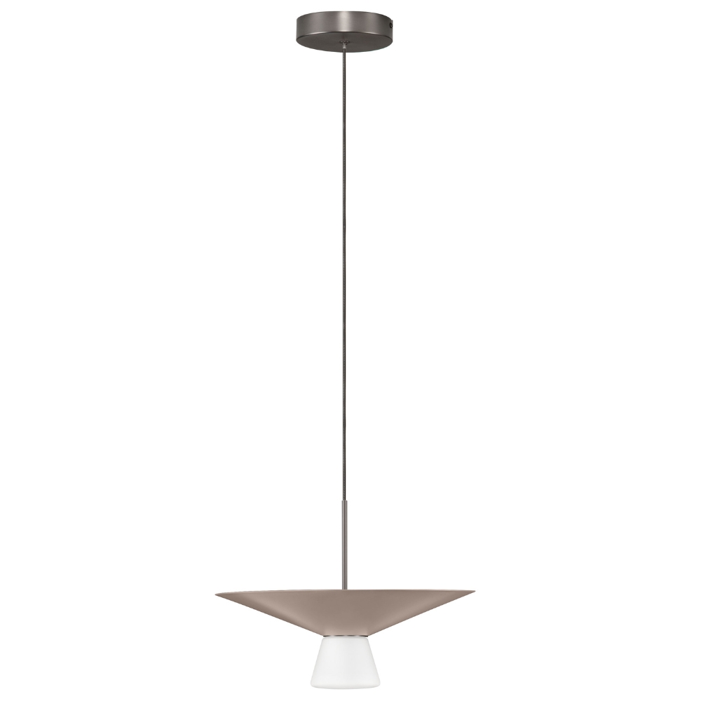 Nova Luce Světle hnědé závěsné LED světlo Baris 38 cm Nova Luce