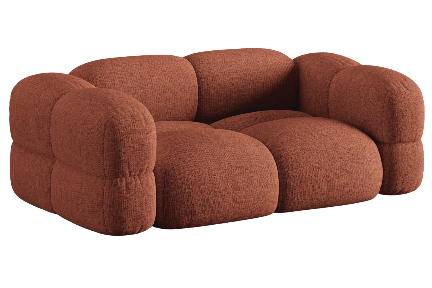 Cosmopolitan Design Terakotově oranžová trojmístná pohovka Loretto 210 cm Cosmopolitan Design