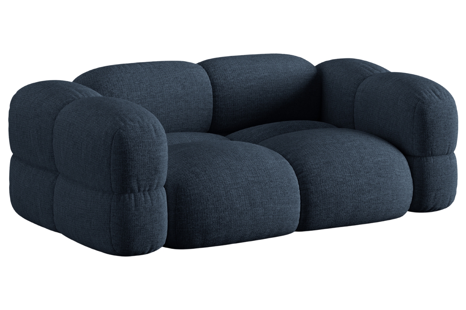 Cosmopolitan Design Tmavě modrá trojmístná pohovka Loretto 210 cm Cosmopolitan Design