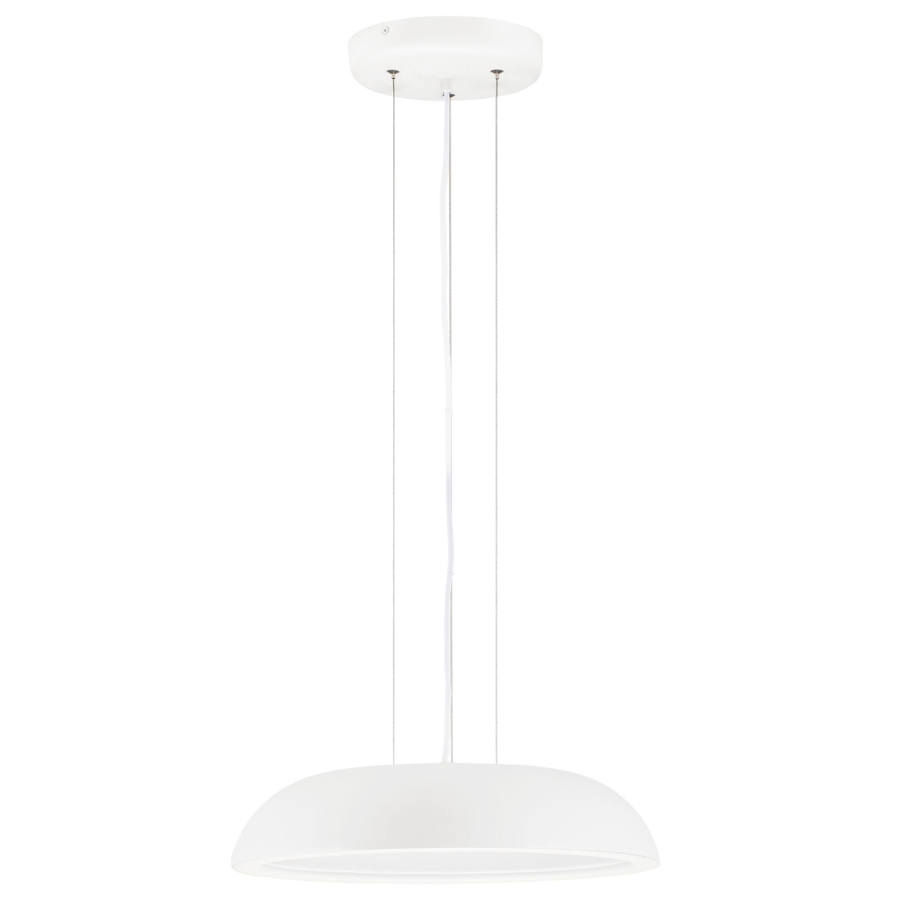 Nova Luce Bílé kovové závěsné LED světlo Felicia 45 cm Nova Luce