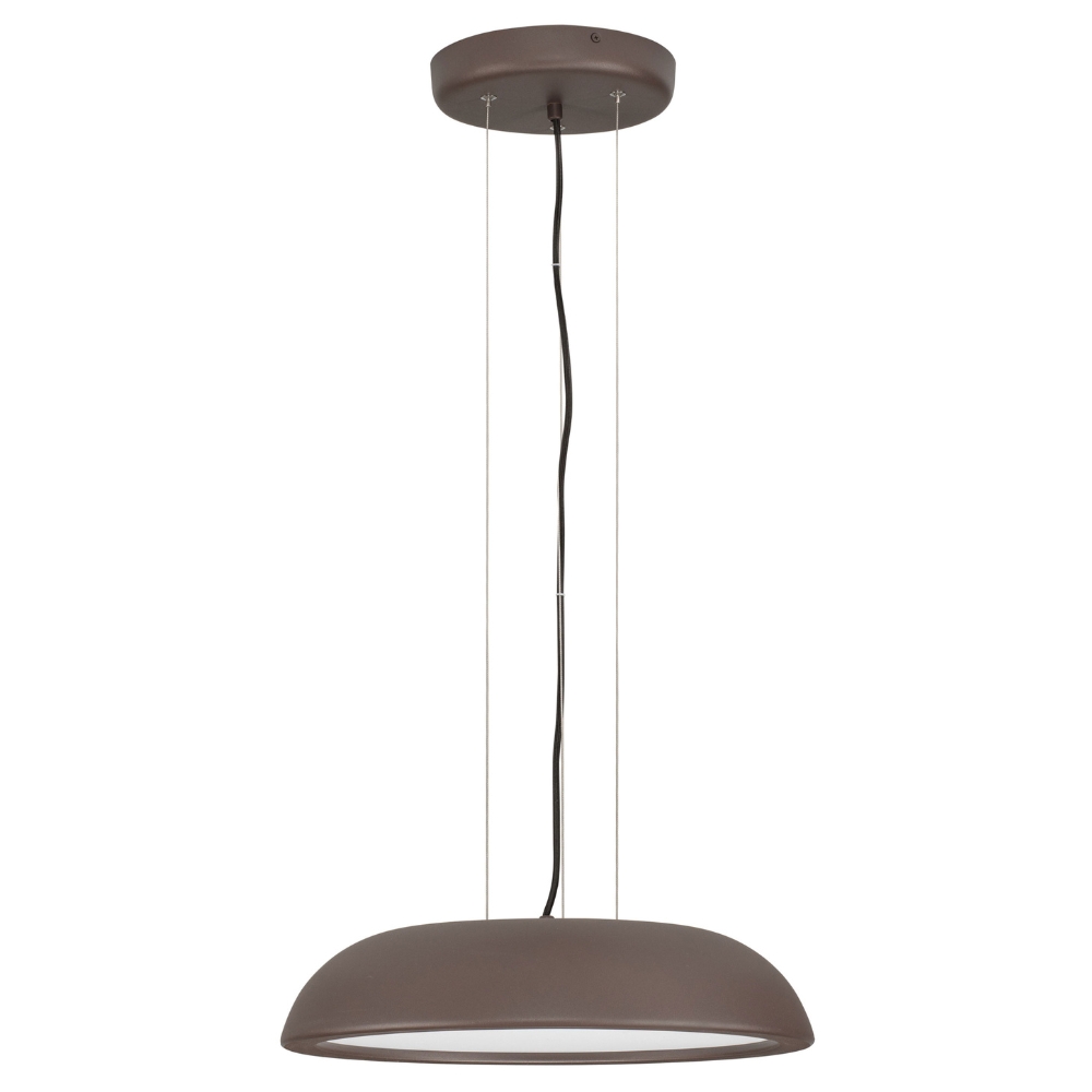 Nova Luce Hnědé kovové závěsné LED světlo Felicia 45 cm Nova Luce