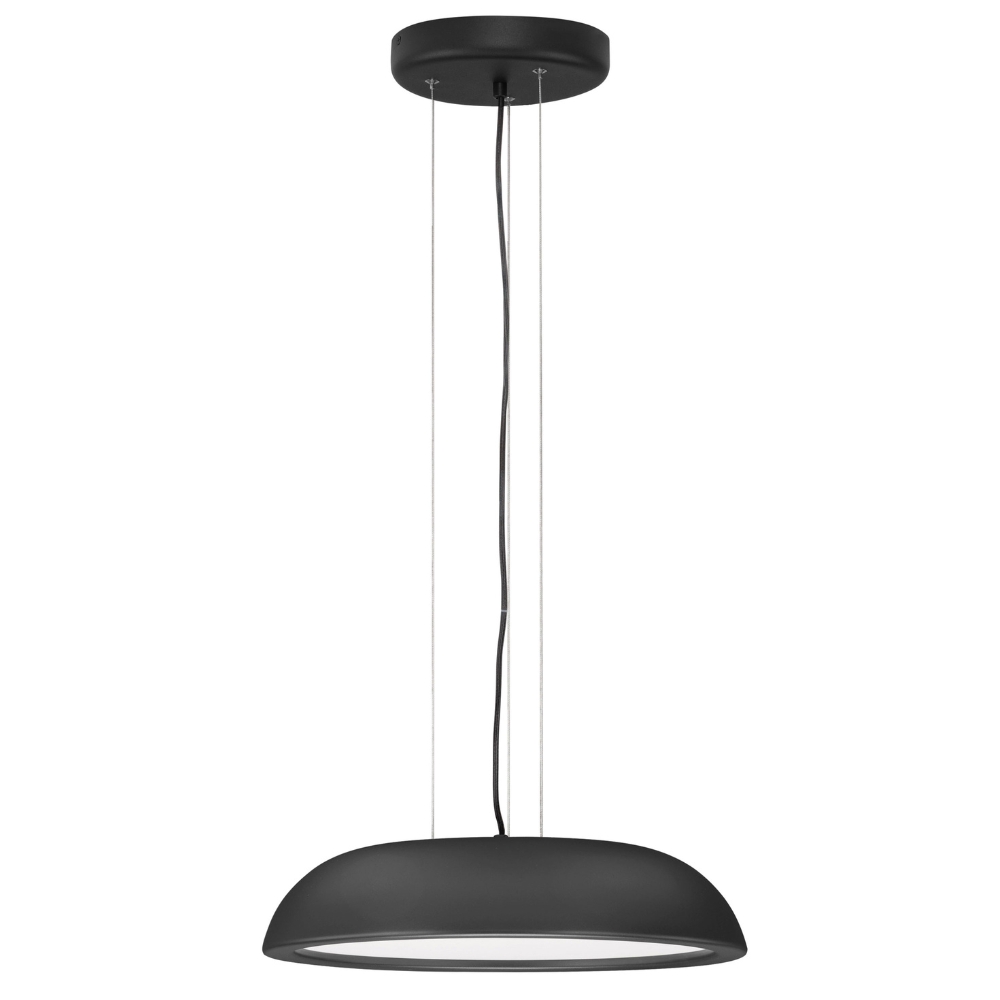 Nova Luce Černé kovové závěsné LED světlo Felicia 45 cm Nova Luce