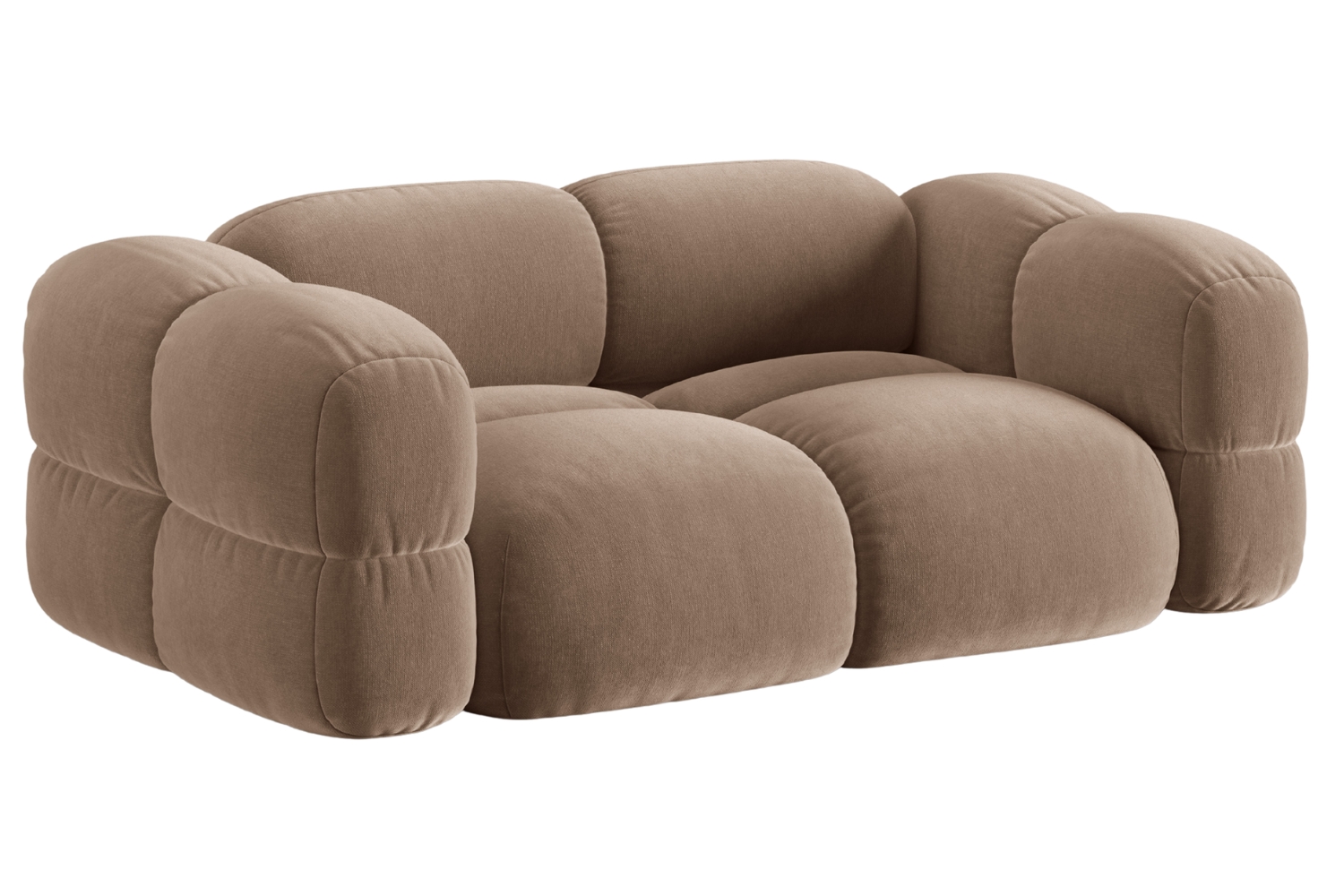 Cosmopolitan Design Tmavě béžová sametová trojmístná pohovka Loretto 210 cm Cosmopolitan Design