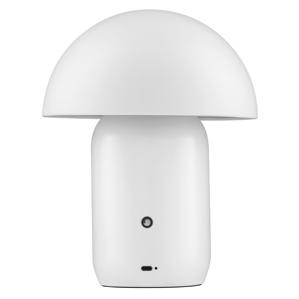 Nova Luce Bílá kovová nabíjecí stolní LED lampa Pois Nova Luce