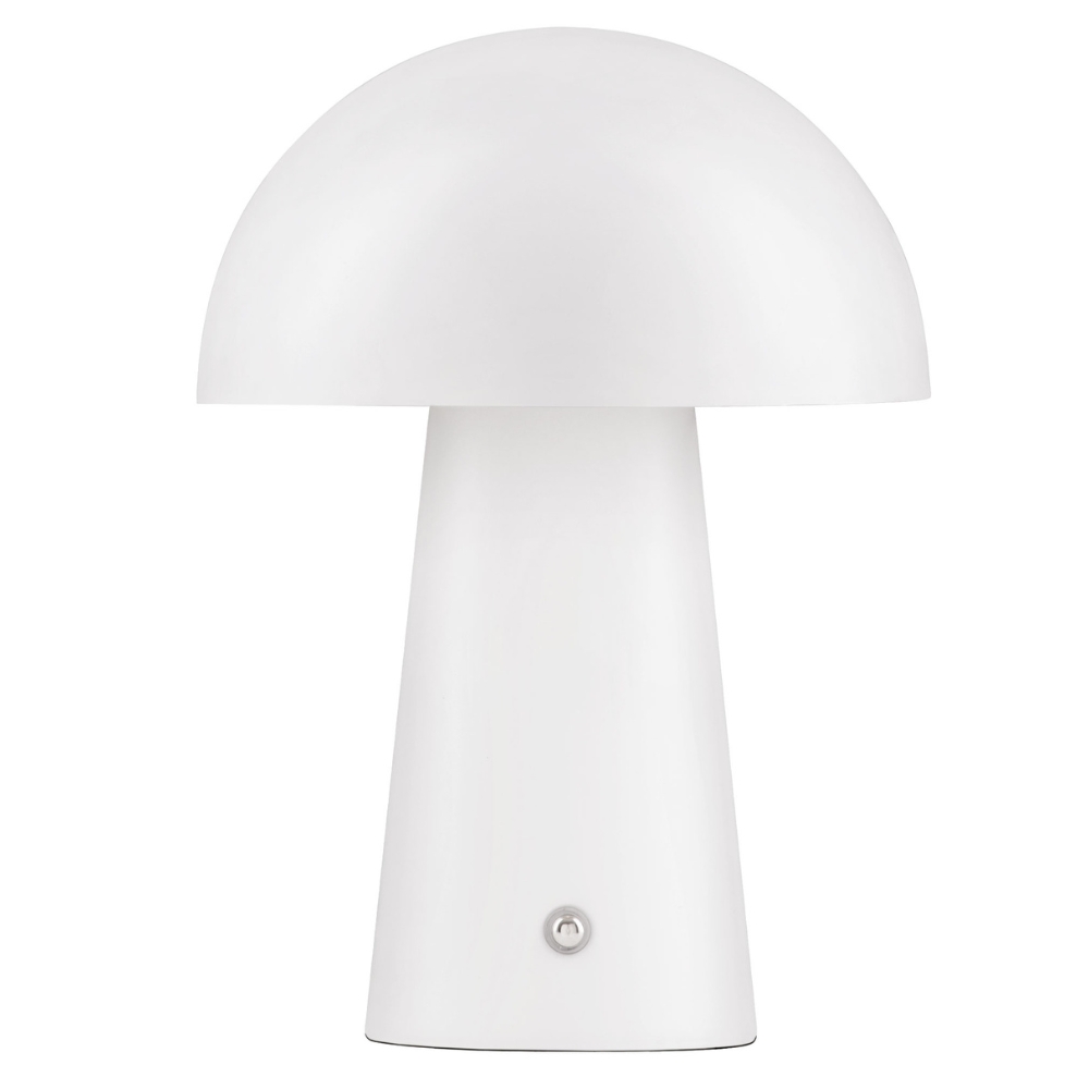 Nova Luce Bílá kovová nabíjecí stolní LED lampa Ande Nova Luce