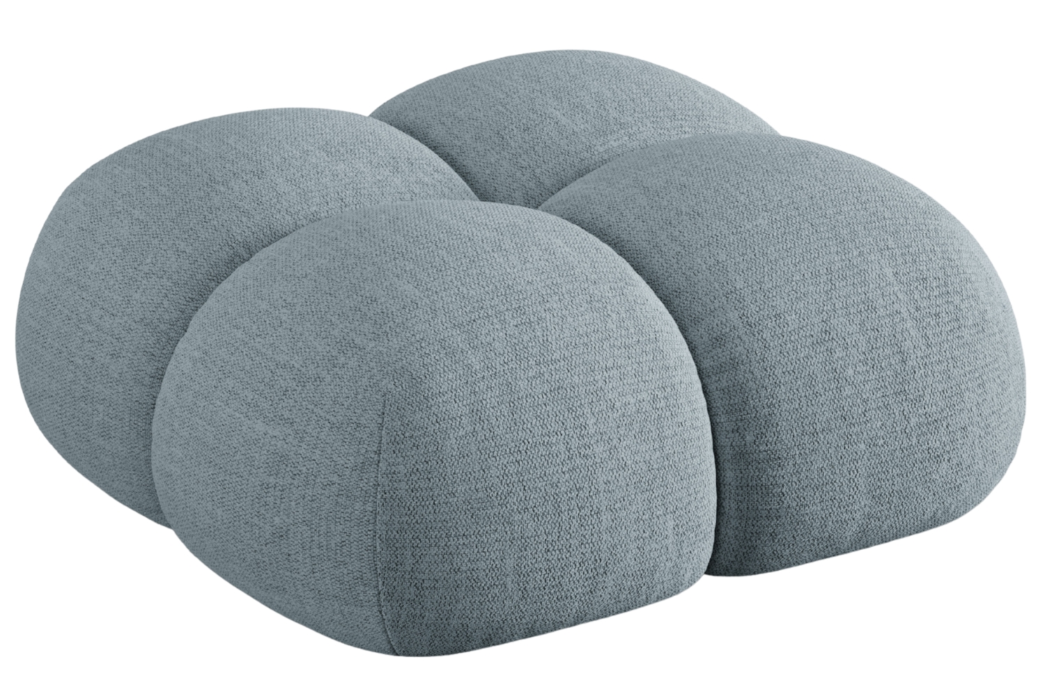 Cosmopolitan Design Světle modrá podnožka Loretto 90 x 90 cm Cosmopolitan Design