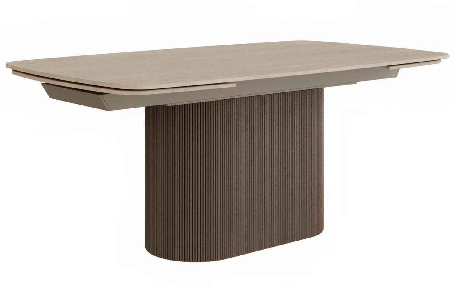 Miotto Ořechový rozkládací jídelní stůl Tracino 180/260 x 100 cm s dekorem travertinu Miotto
