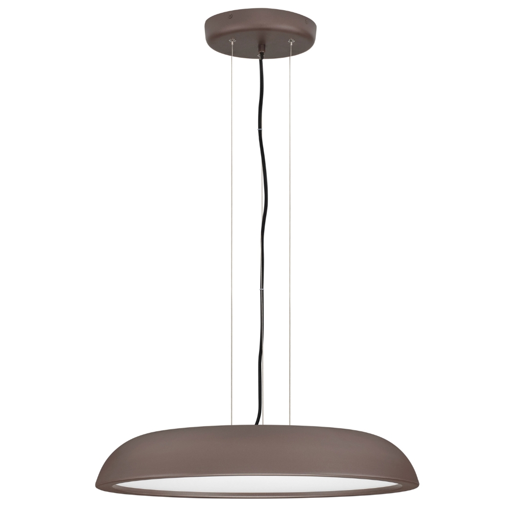 Nova Luce Hnědé kovové závěsné LED světlo Felicia 60 cm Nova Luce