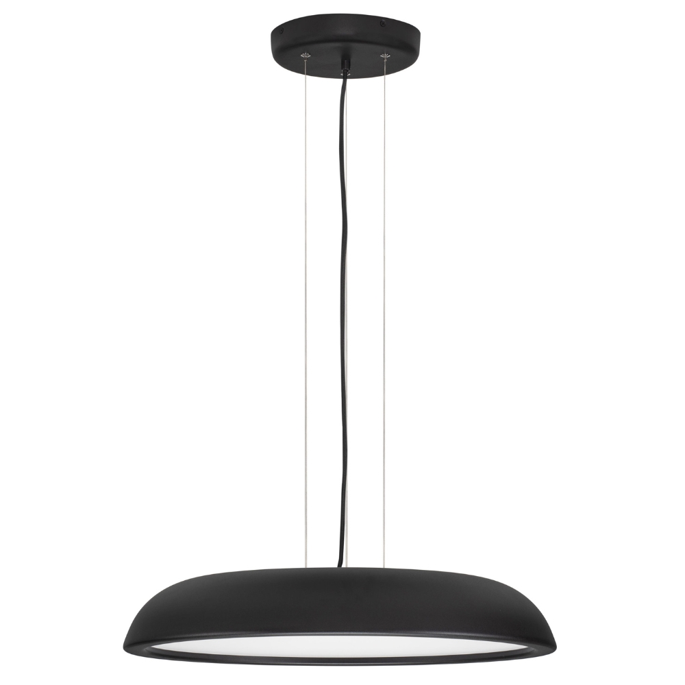 Nova Luce Černé kovové závěsné LED světlo Felicia 60 cm Nova Luce