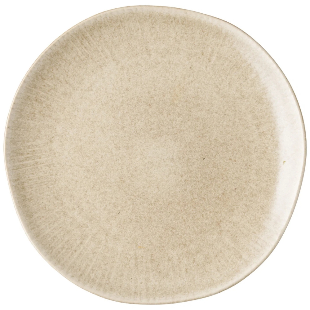 Nordic Living Béžový kameninový talíř Violette Ø 21 cm Nordic Living