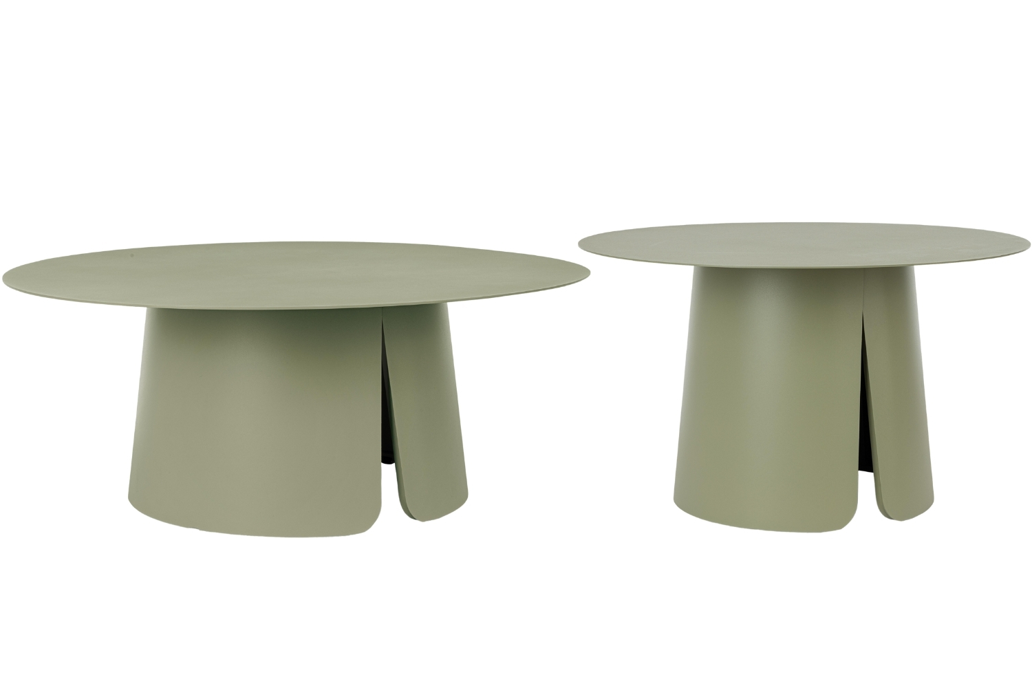 Bizzotto Zelený set dvou zahradních stolků Bryan 70/90 cm Bizzotto