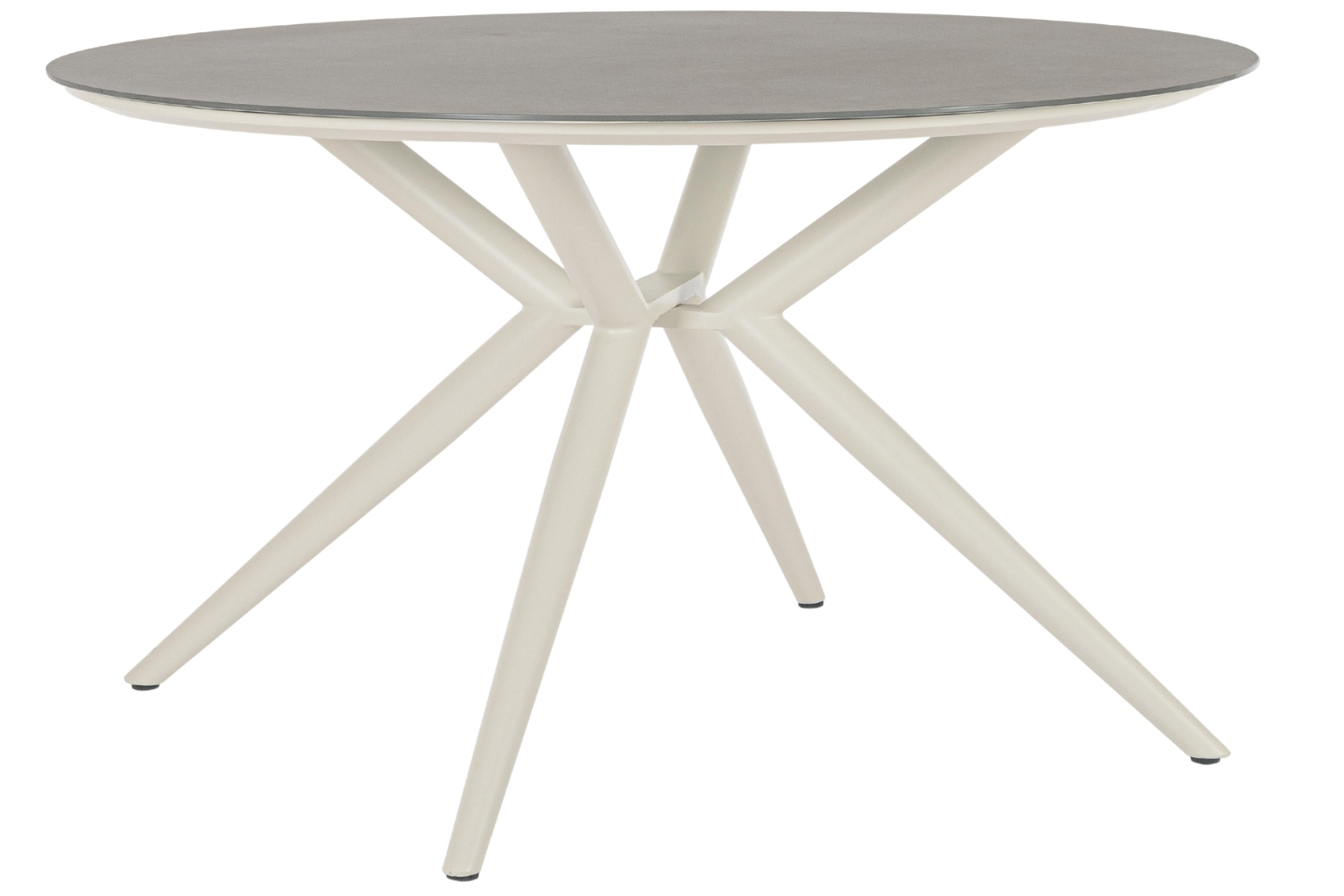 Bizzotto Krémovo-šedý zahradní jídelní stůl Cabas Ø130 cm Bizzotto