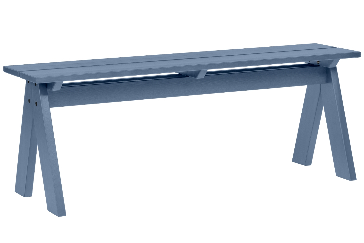 noo.ma Modrá dřevěná zahradní lavice Navo 120 cm noo.ma