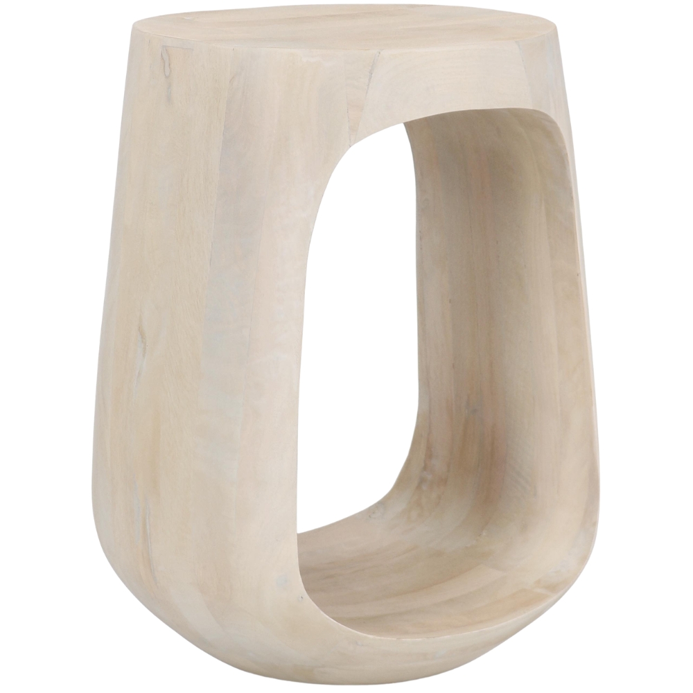 Bizzotto Dřevěný odkládací stolek Lopez Ø33 cm Bizzotto