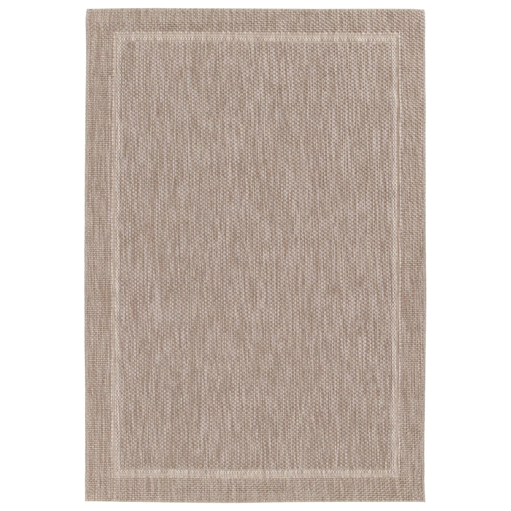 Fargotex Šedý zahradní koberec Grano Frame 160 x 230 cm Fargotex