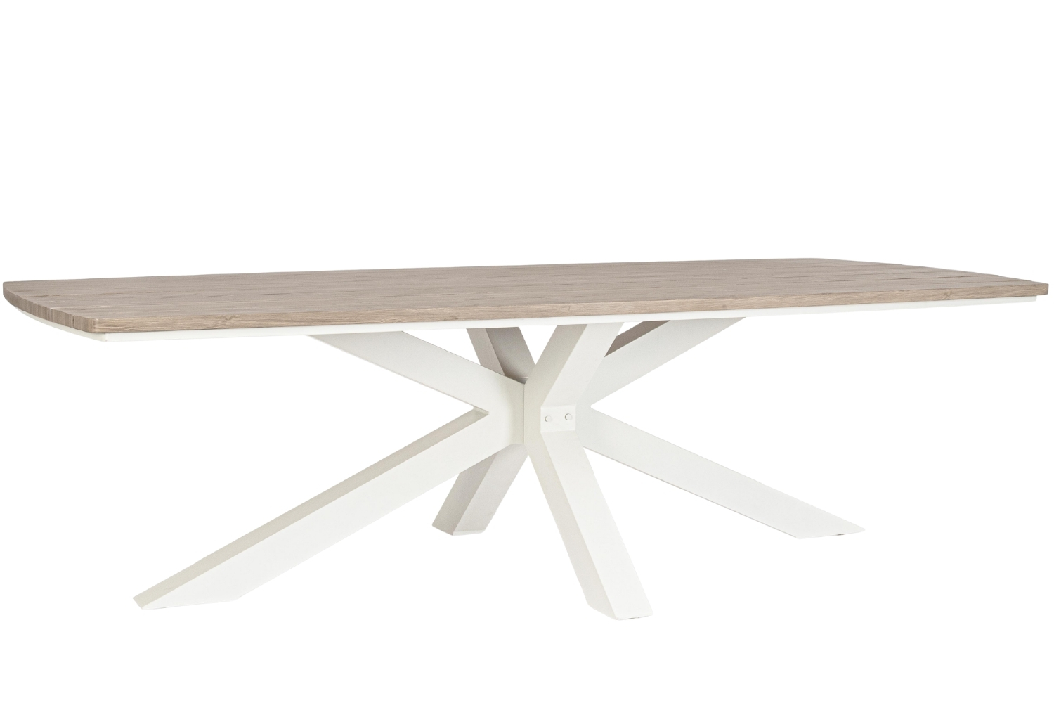 Bizzotto Hliníkový zahradní stůl Zelmar 260 x 118 cm s krémovou podnoží Bizzotto