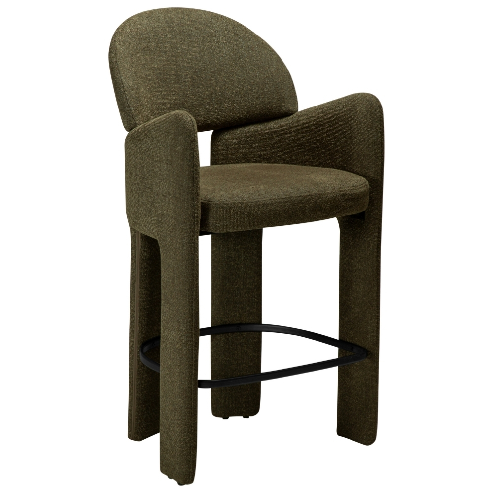 ​​​​​Dan-Form Zelená bouclé barová židle Aole 69 cm ​​​​​Dan-Form