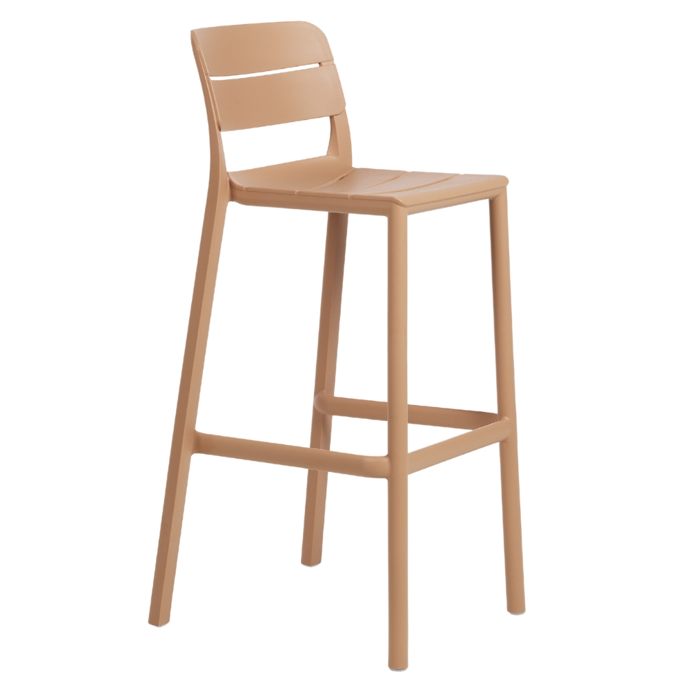 Nardi Světle hnědá plastová barová židle Cassia 76 cm Nardi