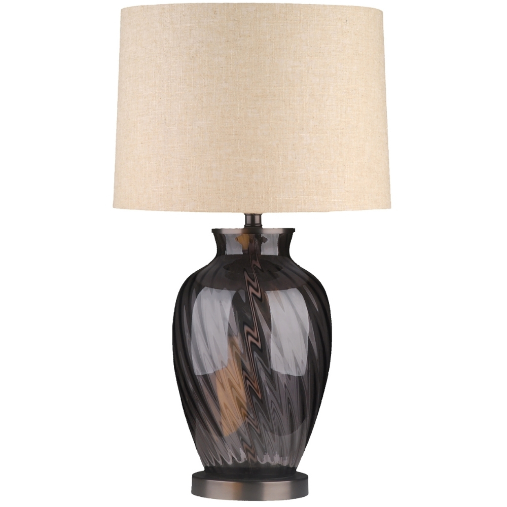 Richmond Skleněná stolní lampa Rowan 65 cm Richmond