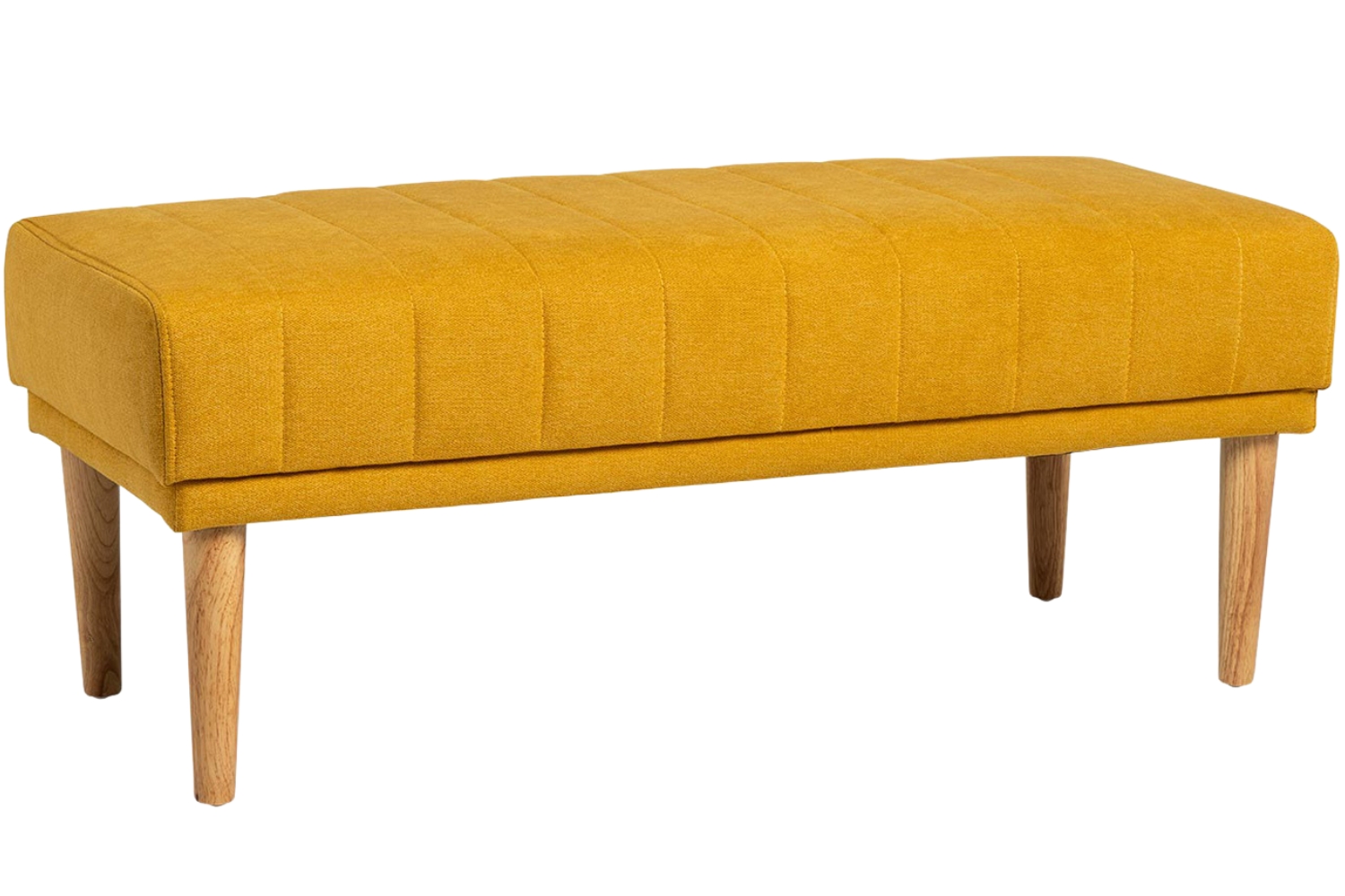 Somcasa Žlutá čalouněná lavice Bari 100 cm Somcasa