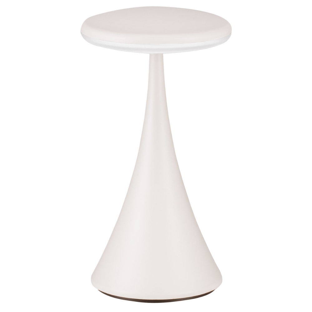 Nova Luce Bílá kovová nabíjecí stolní LED lampa Elbo Nova Luce