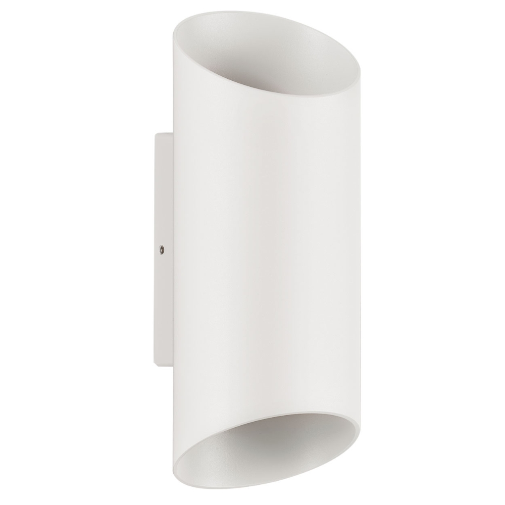 Nova Luce Bílé kovové venkovní nástěnné LED světlo Nocta 24 cm Nova Luce