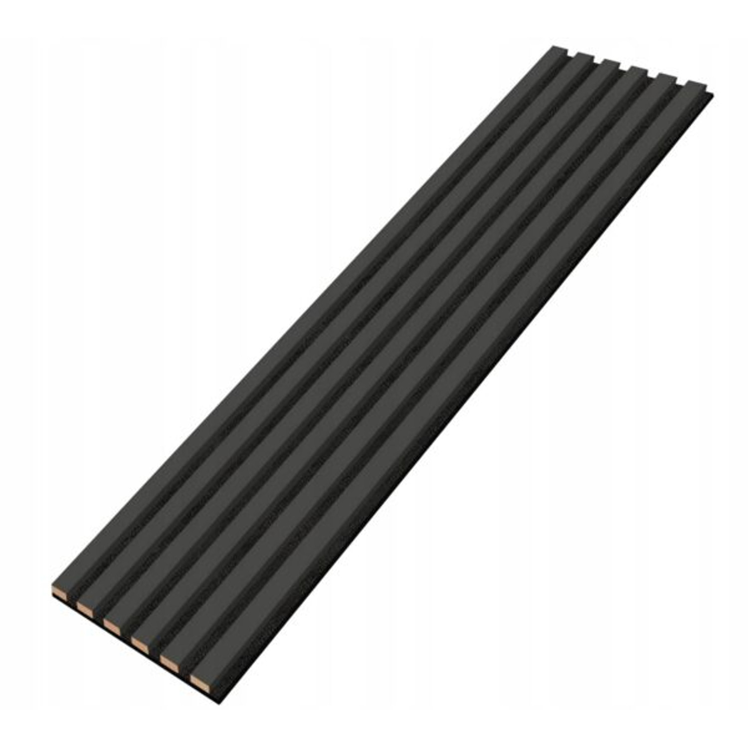 Designový akustický panel - antracit - 28 cm - 6 lamel
