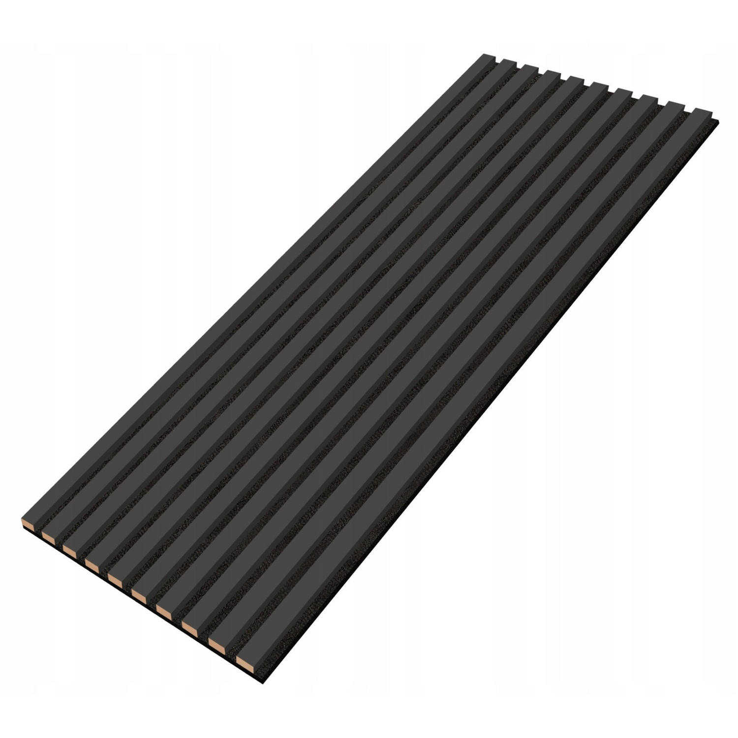 Designový akustický panel - antracit - 46 cm - 10 lamel