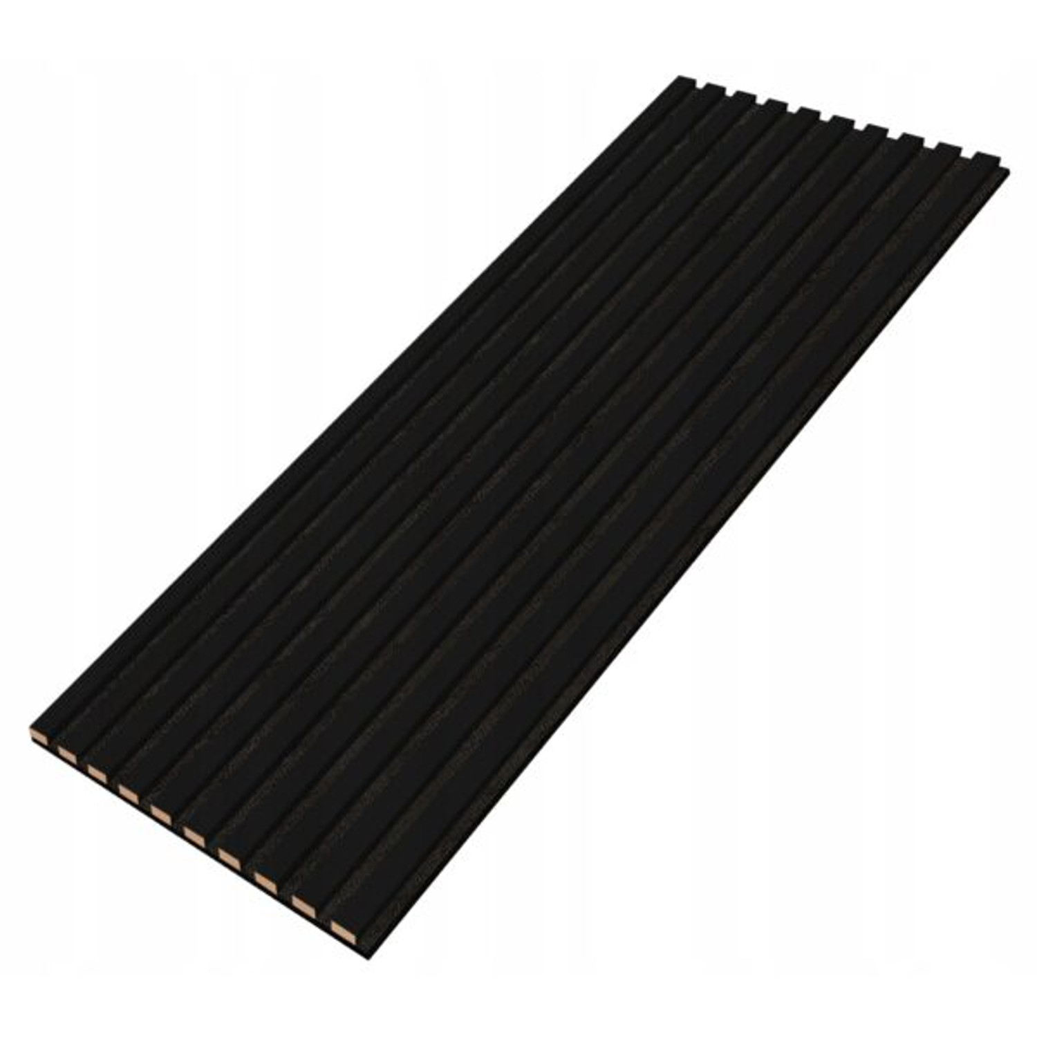 Designový akustický panel - černá - 46 cm - 10 lamel
