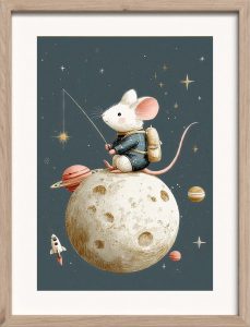 Dětsk&yacute; obr&aacute;zek 30x40 cm Astro Mouse &ndash; Styler Styler