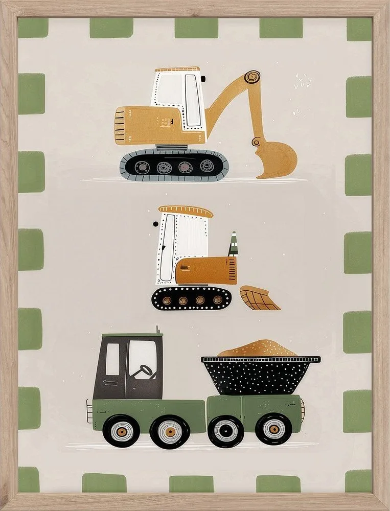 Dětský obrázek 30x40 cm Baby The Builder – Styler