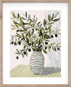 Ti&scaron;těn&yacute; obraz s r&aacute;mem 40x50 cm Olive Bunch II &ndash; Styler Styler